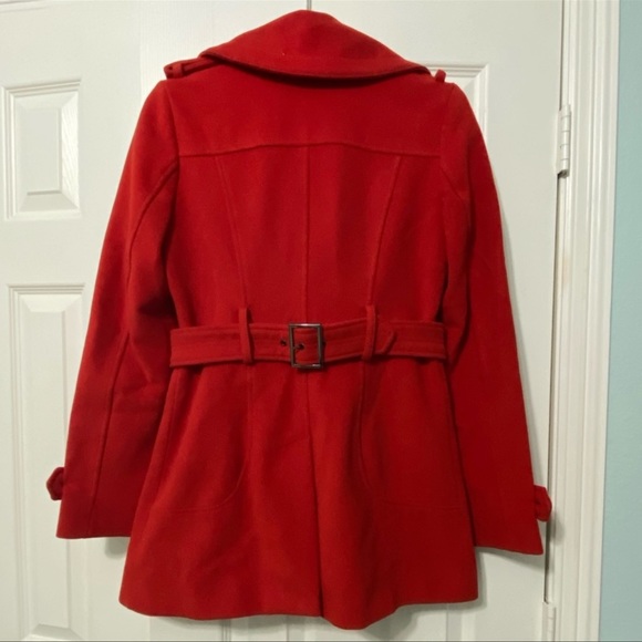 BCBG MaxAzria Finn Red Peacoat - Picture 2 of 6